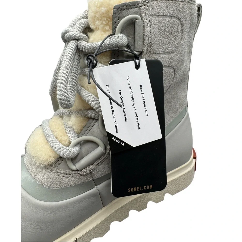 SOREL Joan of Arctic Next Lite Waterproof Winter Boots Dove US 5